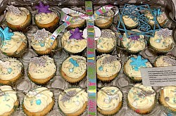 Frozen theme cupcakes